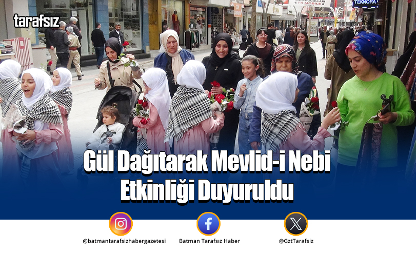 Gül Dağıtarak Mevlid-i Nebi Etkinliği Duyuruldu