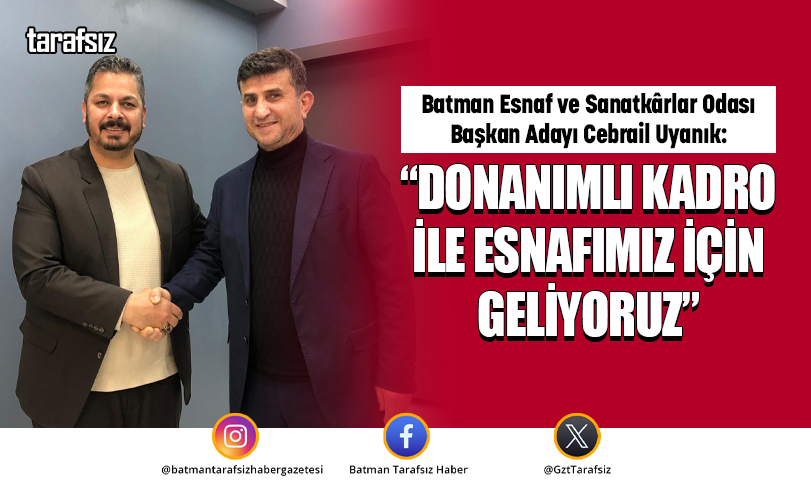 “DONANIMLI KADRO İLE ESNAFIMIZ İÇİN GELİYORUZ”