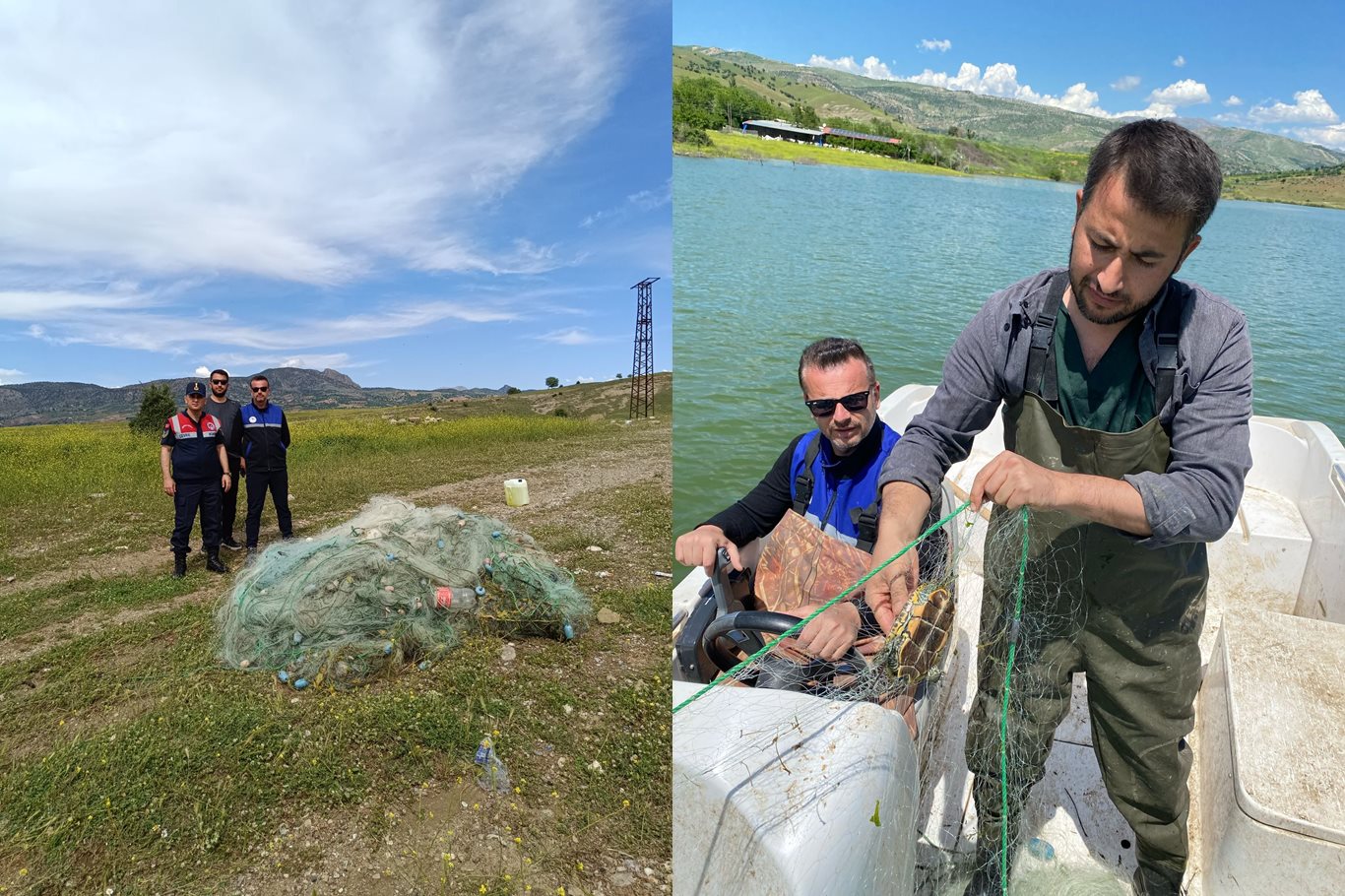 Batman Barajı’nda 2,5 Km Hayalet Ağ İmha edildi