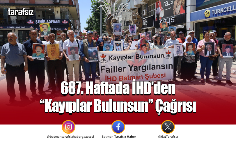 687. Haftada İHD’den “Kayıplar Bulunsun” Çağrısı
