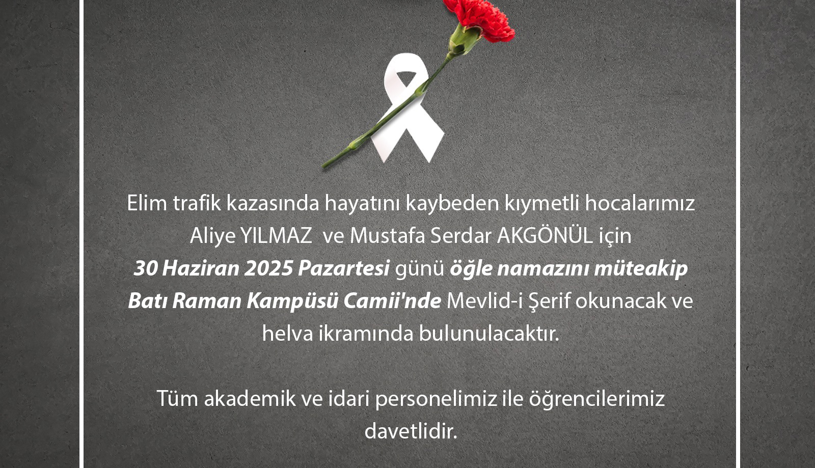 Batman Üniversitesi’nden Mevlid Programı