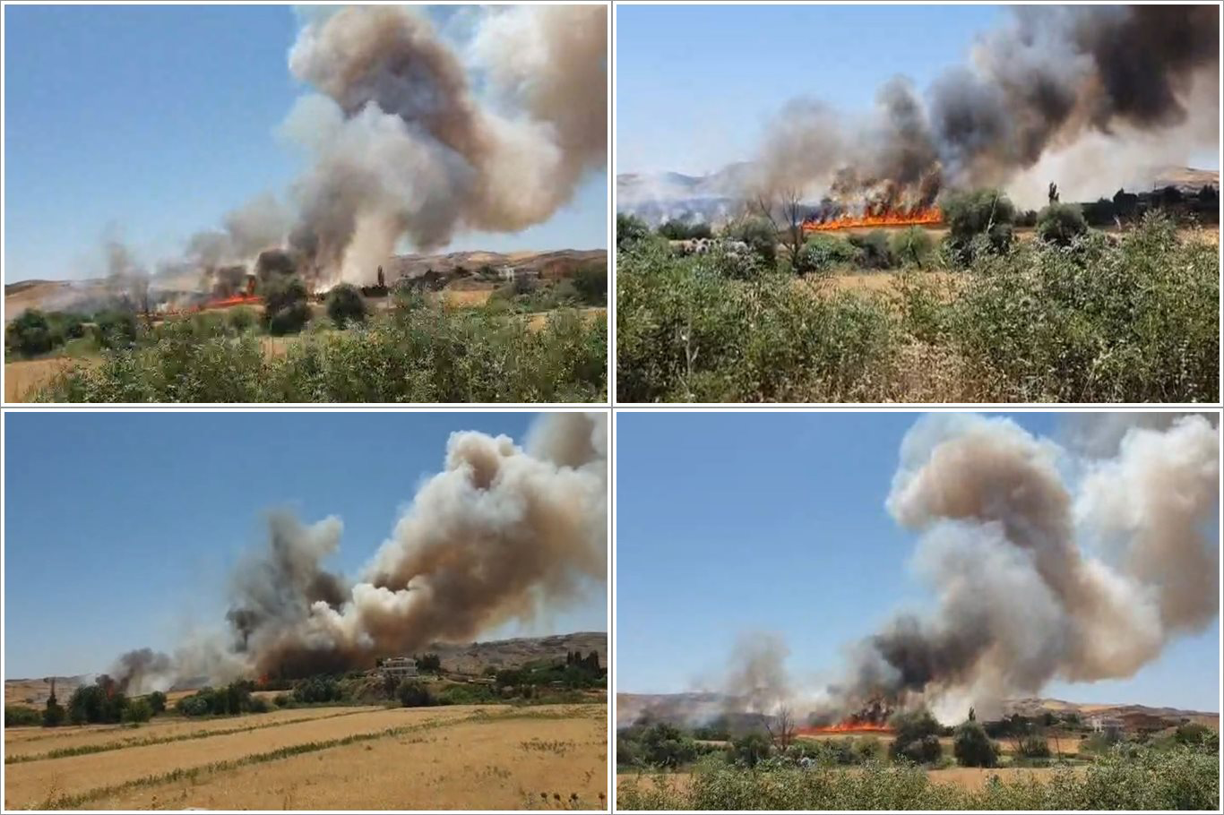 Kozluk’ta Çıkan Yangın Tarım Arazilerine Sıçradı