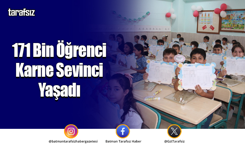 171 Bin Öğrenci Karne Sevinci Yaşadı