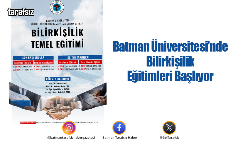 Batman Üniversitesi’nde Bilirkişilik Eğitimleri Başlıyor