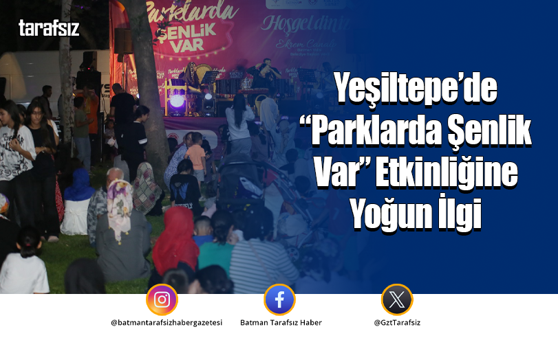 Yeşiltepe’de “Parklarda Şenlik Var” Etkinliğine Yoğun İlgi
