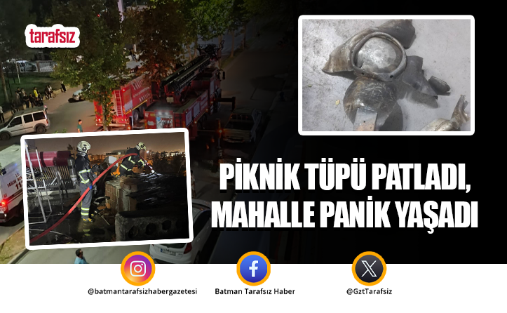 Piknik Tüpü Patladı, Mahalle Panik Yaşadı