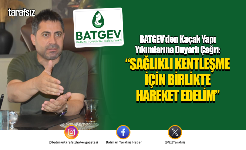“SAĞLIKLI KENTLEŞME İÇİN BİRLİKTE HAREKET EDELİM”