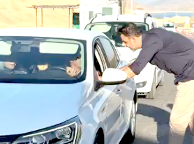 Kaymakam İmrak’tan Yol Kontrol Noktasına Ziyaret