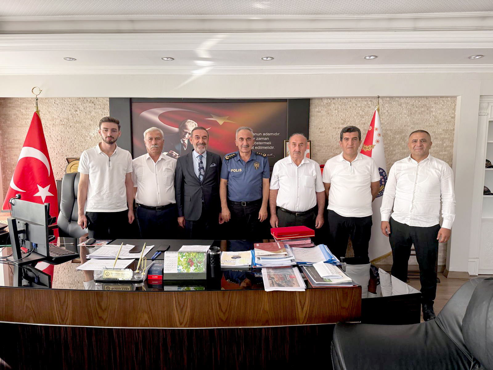 Recebanlılar Derneği’nden Emniyet Müdürü Kaba’ya Nezaket Ziyareti