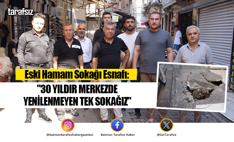 “30 Yıldır Merkezde Yenilenmeyen Tek Sokağız”