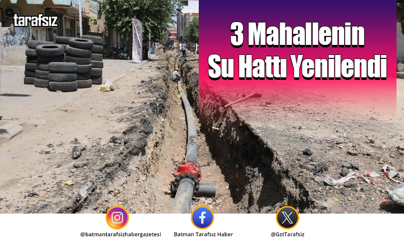 3 Mahallenin Su Hattı Yenilendi