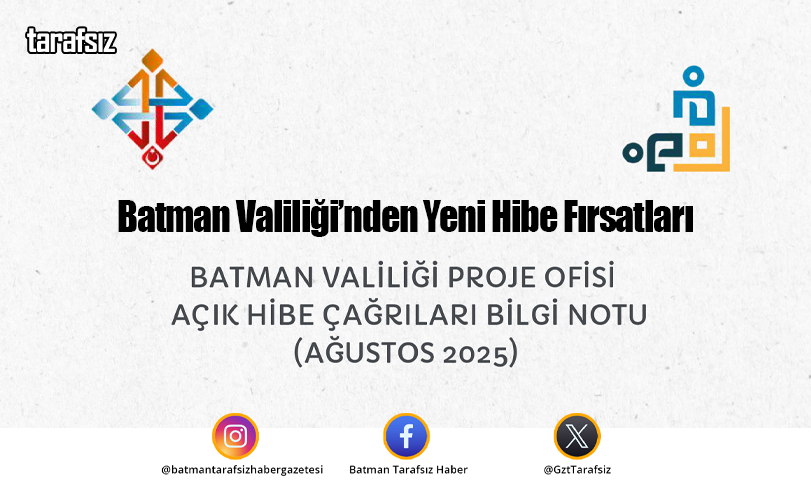 Batman Valiliği’nden Yeni Hibe Fırsatları