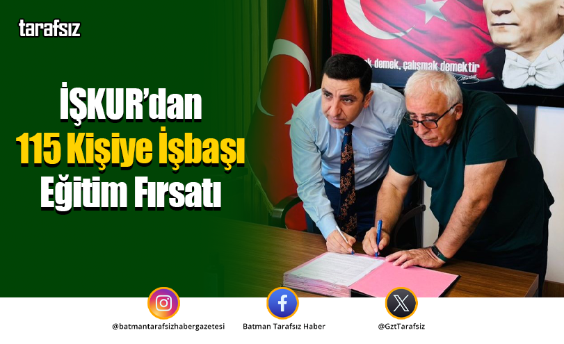 İŞKUR’dan 115 Kişiye İşbaşı Eğitim Fırsatı
