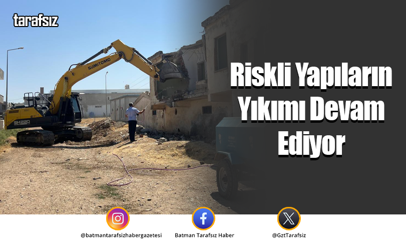 Riskli Yapıların Yıkımı Devam Ediyor