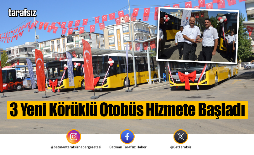 3 Yeni Körüklü Otobüs Hizmete Başladı