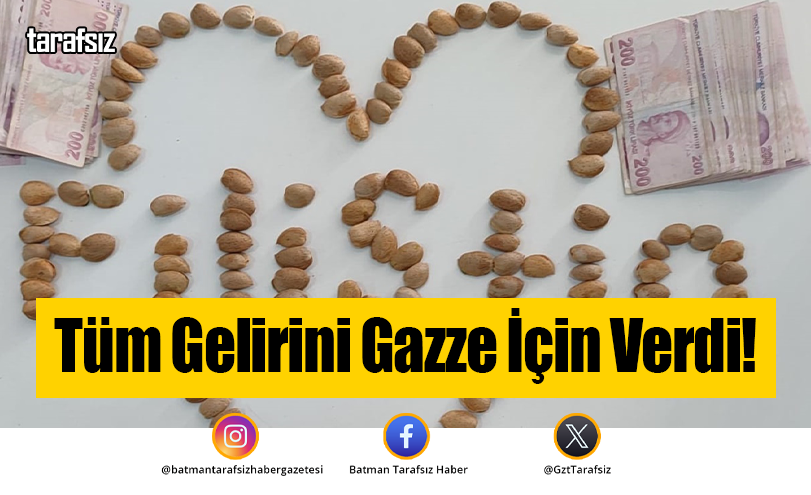 Tüm Gelirini Gazze İçin Verdi!