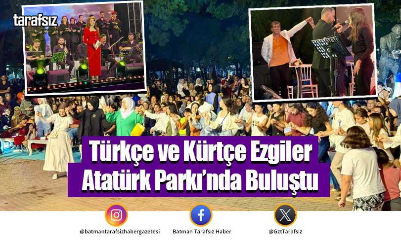 Türkçe ve Kürtçe Ezgiler Atatürk Parkı’nda Buluştu