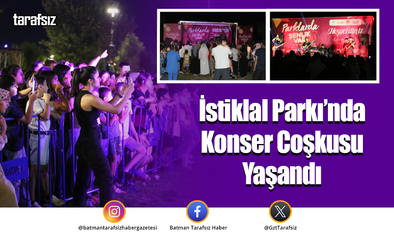 İstiklal Parkı’nda Konser Coşkusu Yaşandı