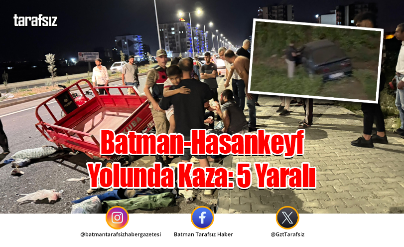 Batman-Hasankeyf Yolunda Kaza: 8 Yaralı