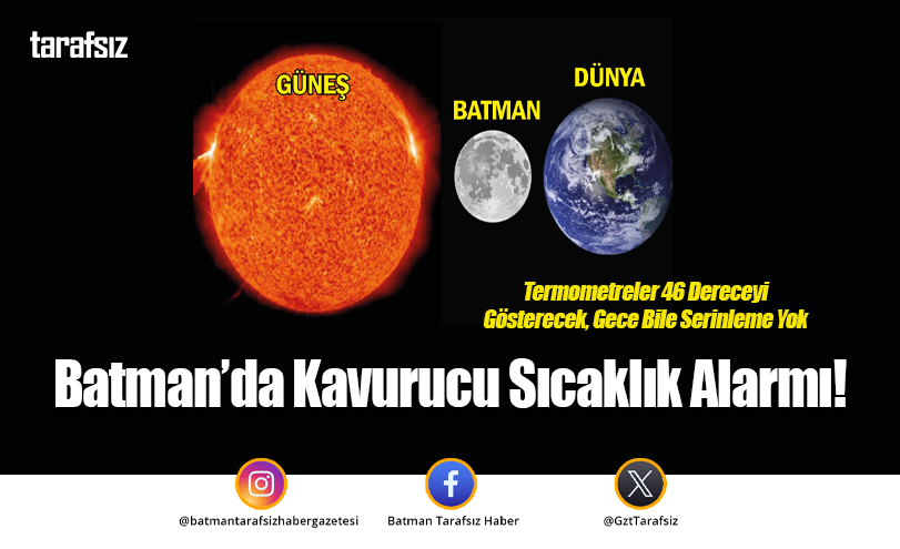 Batman’da Kavurucu Sıcaklık Alarmı!