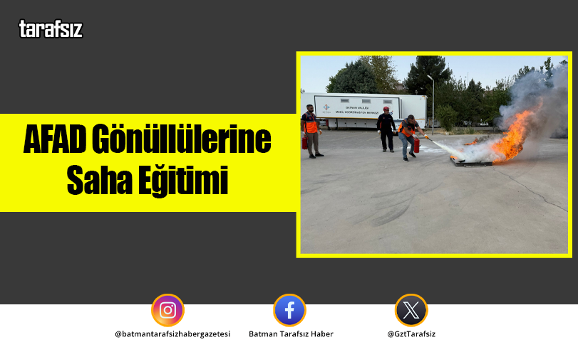 AFAD Gönüllülerine Saha Eğitimi