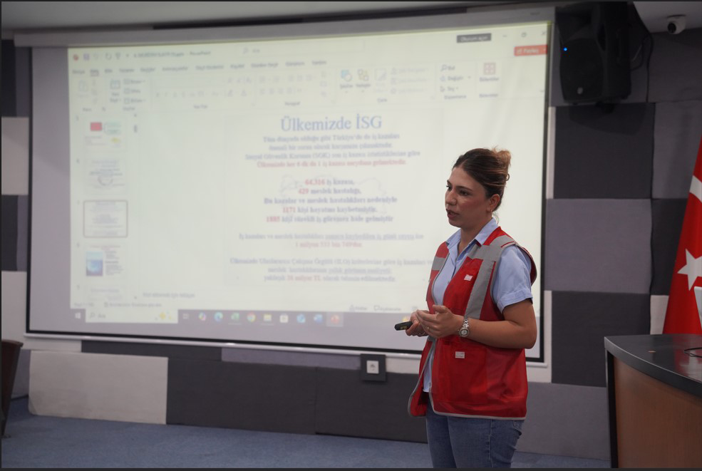 Lise Stajyerlerine İş Güvenliği Eğitimi Verildi
