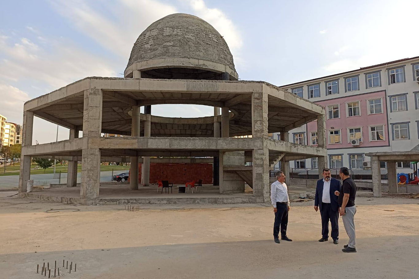 Müftü Durmuş, Yapımı Devam Eden Cami İnşaatlarını İnceledi
