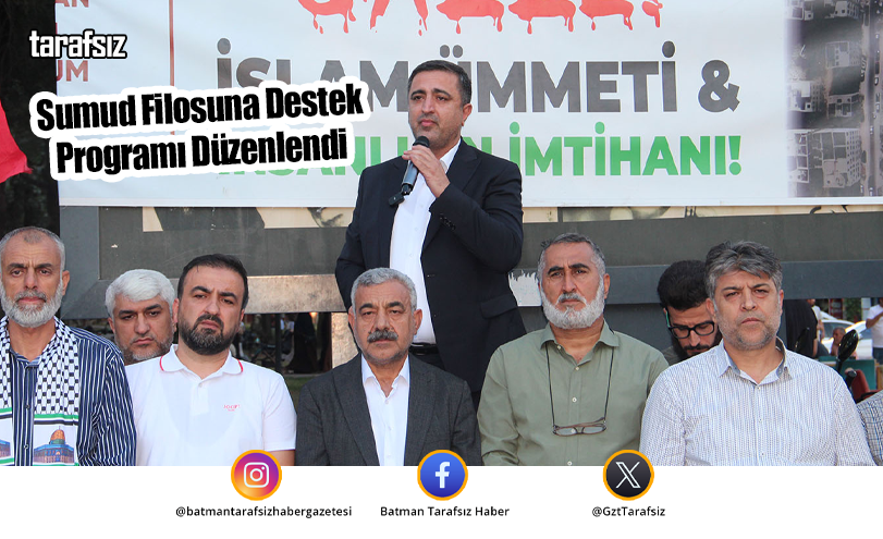 Sumud Filosuna Destek Programı Düzenlendi
