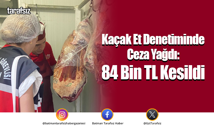 Kaçak Et Denetiminde Ceza Yağdı: 84 Bin TL Kesildi