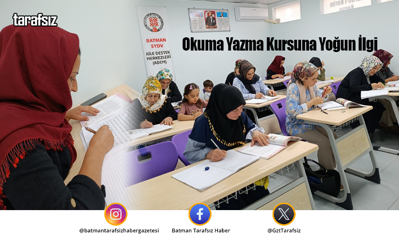 Okuma Yazma Kursuna Yoğun İlgi