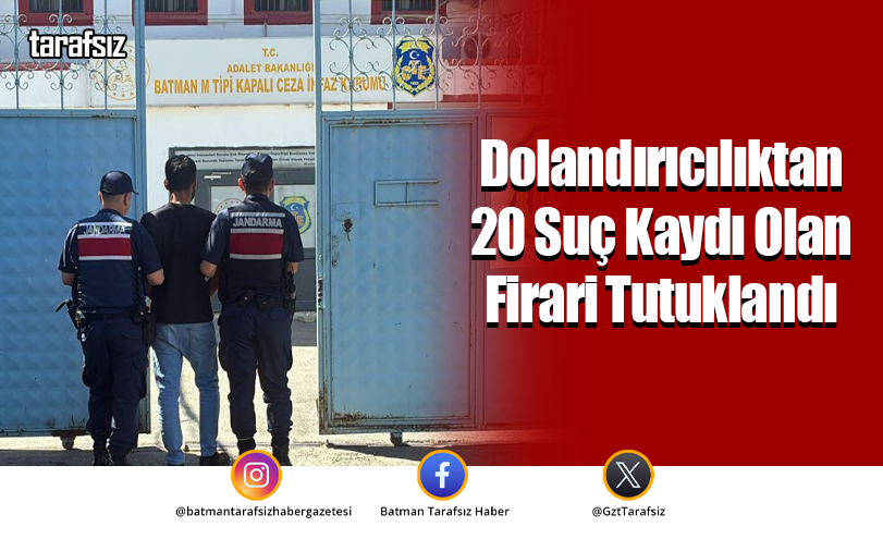 Dolandırıcılıktan 20 Suç Kaydı Olan Firari Tutuklandı