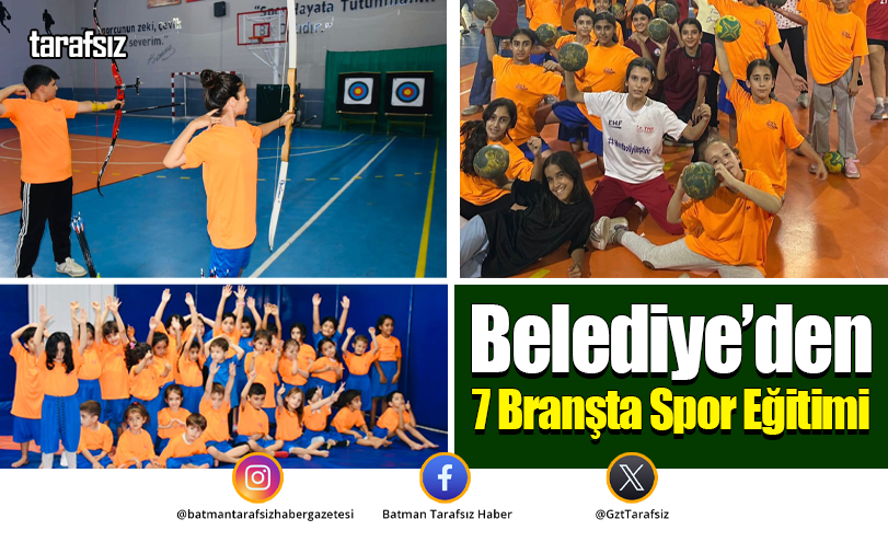 Belediye’den 7 Branşta Spor Eğitimi
