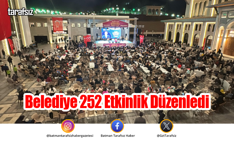 Belediye 252 Etkinlik Düzenledi