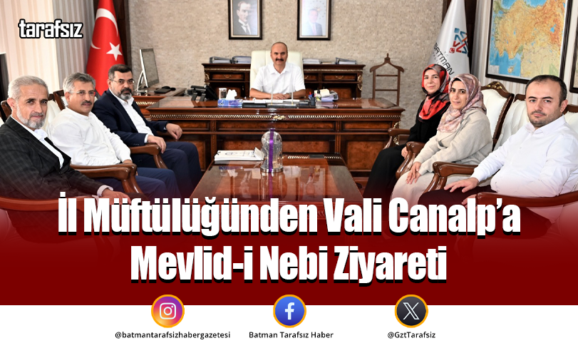İl Müftülüğünden Vali Canalp’a Mevlid-i Nebi Ziyareti