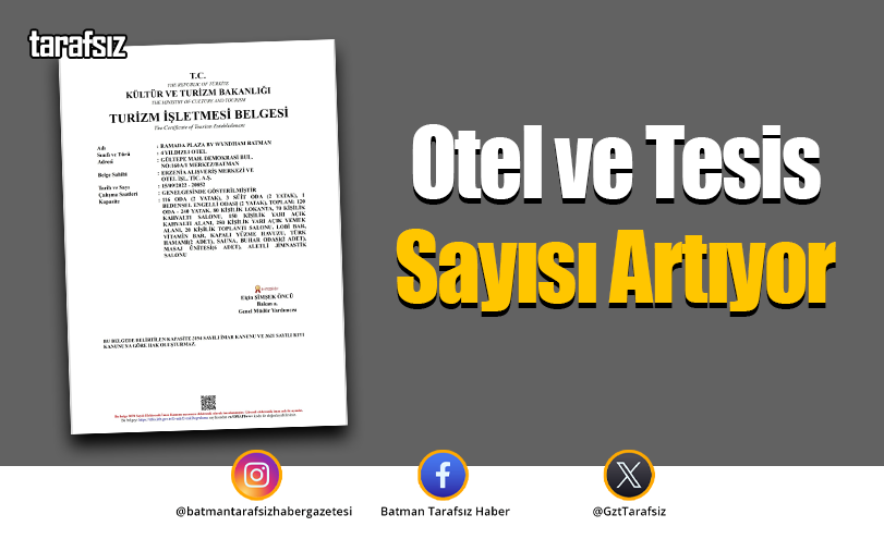 Otel ve Tesis Sayısı Artıyor