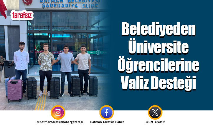 Belediyeden Üniversite Öğrencilerine Valiz Desteği