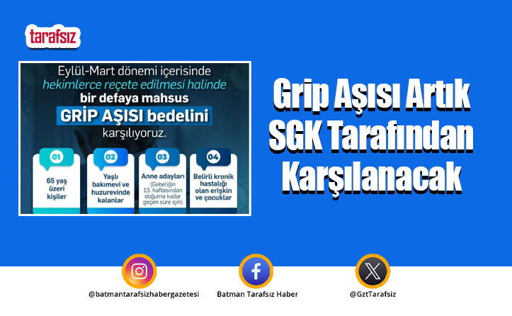 Grip Aşısı Artık SGK Tarafından Karşılanacak