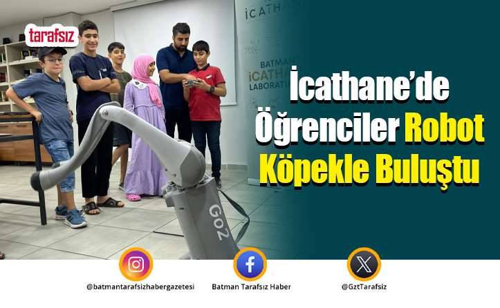 İcathane’de Öğrenciler Robot Köpekle Buluştu