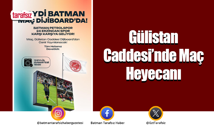 Gülistan Caddesi’nde Maç Heyecanı