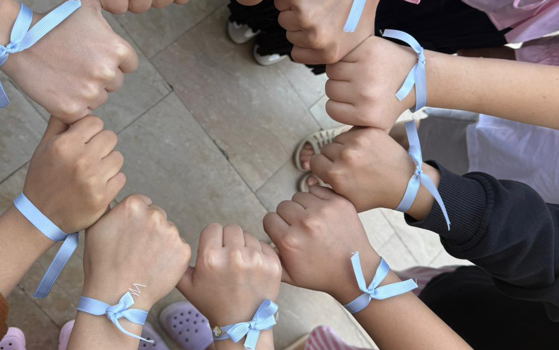 Süveybe Ana Kız Öğrenci Yurdu’ndan Filistin’e Mavi Kurdeleli Destek