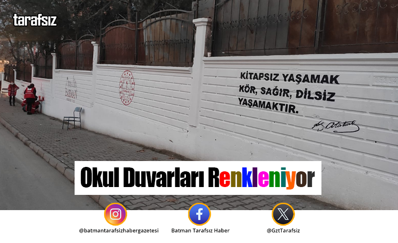 Okul Duvarları Renkleniyor