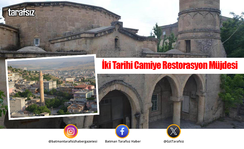 İki Tarihi Camiye Restorasyon Müjdesi