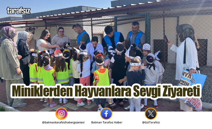 Miniklerden Hayvanlara Sevgi Ziyareti