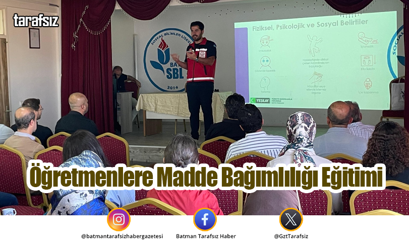 Öğretmenlere Madde Bağımlılığı Eğitimi