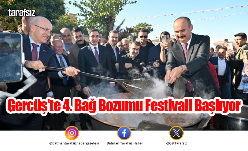 Gercüş’te 4. Bağ Bozumu Festivali Başlıyor