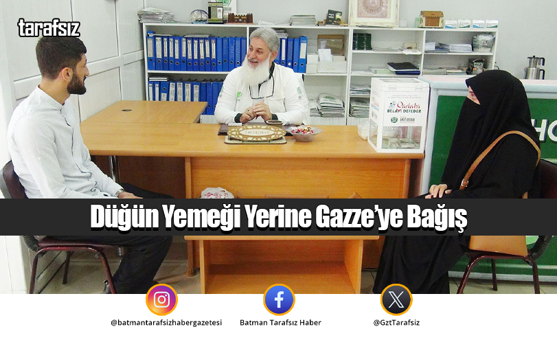 Düğün Yemeği Yerine Gazze’ye Bağış