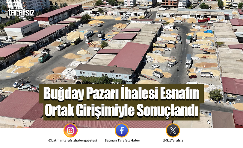 Buğday Pazarı İhalesi Esnafın Ortak Girişimiyle Sonuçlandı