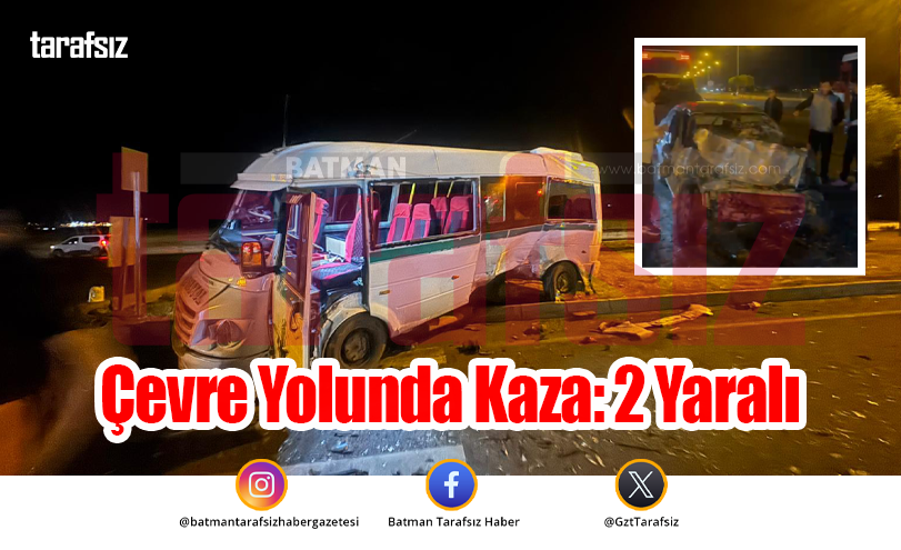 Çevre Yolunda Kaza: 2 Yaralı