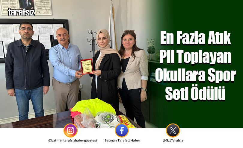 En Fazla Atık Pil Toplayan Okullara Spor Seti Ödülü