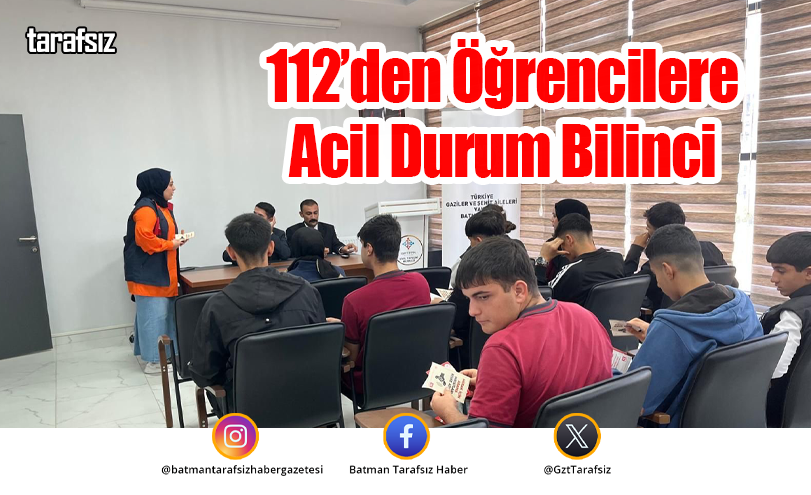 112’den Öğrencilere Acil Durum Bilinci